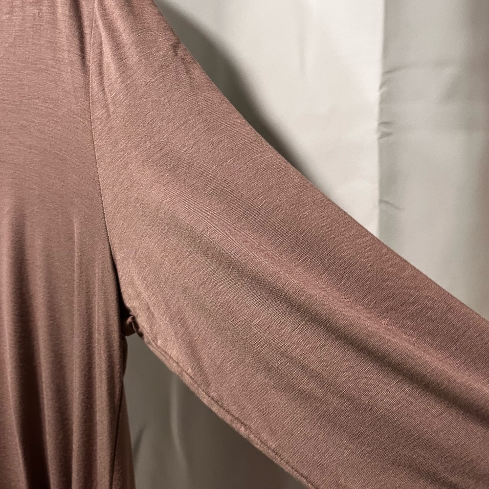 LOGO Lori Goldstein Tunic Top V Neck Asymmetrical Pockets Lagenlook Loose Fit XL - Picture 7 of 8